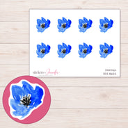DDZ-15622 planner sticker sheet with enlarged sticker detail