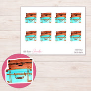 DDZ-15631 planner sticker sheet with enlarged sticker detail