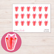 DDZ-15636 planner sticker sheet with enlarged sticker detail