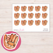 DDZ-15643 planner sticker sheet with enlarged sticker detail
