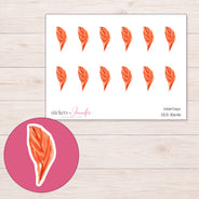 DDZ-15646 planner sticker sheet with enlarged sticker detail