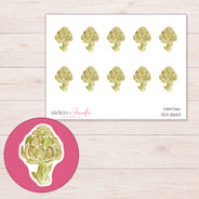 DDZ-15653 planner sticker sheet with enlarged sticker detail