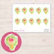 DDZ-15657 planner sticker sheet with enlarged sticker detail