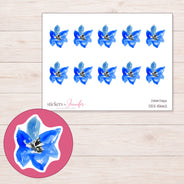 DDZ-15662 planner sticker sheet with enlarged sticker detail