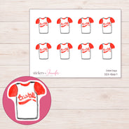 DDZ-15667 planner sticker sheet with enlarged sticker detail