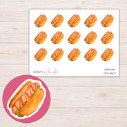 DDZ-15671 planner sticker sheet with enlarged sticker detail