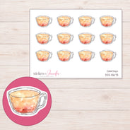 DDZ-15673 planner sticker sheet with enlarged sticker detail