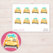 DDZ-15675 planner sticker sheet with enlarged sticker detail