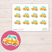 DDZ-15679 planner sticker sheet with enlarged sticker detail