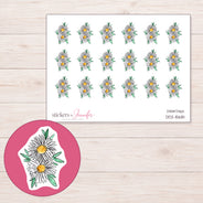 DDZ-15681 planner sticker sheet with enlarged sticker detail