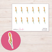 DDZ-15682 planner sticker sheet with enlarged sticker detail