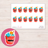 DDZ-15683 planner sticker sheet with enlarged sticker detail