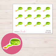 DDZ-15695 planner sticker sheet with enlarged sticker detail