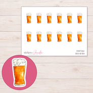 DDZ-15704 planner sticker sheet with enlarged sticker detail