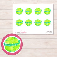 DDZ-15723 planner sticker sheet with enlarged sticker detail