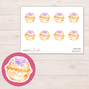DDZ-15727 planner sticker sheet with enlarged sticker detail