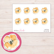DDZ-15730 planner sticker sheet with enlarged sticker detail