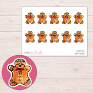 DDZ-15736 planner sticker sheet with enlarged sticker detail