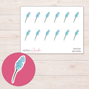 DDZ-15754 planner sticker sheet with enlarged sticker detail