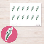 DDZ-15758 planner sticker sheet with enlarged sticker detail