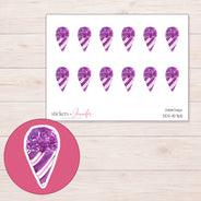 DDZ-15765 planner sticker sheet with enlarged sticker detail
