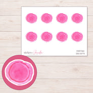 DDZ-15771 planner sticker sheet with enlarged sticker detail