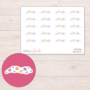 DDZ-15777 planner sticker sheet with enlarged sticker detail