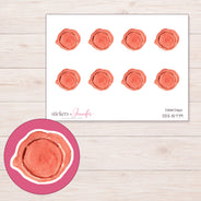 DDZ-15779 planner sticker sheet with enlarged sticker detail