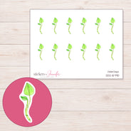DDZ-15790 planner sticker sheet with enlarged sticker detail