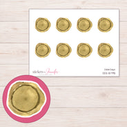 DDZ-15795 planner sticker sheet with enlarged sticker detail