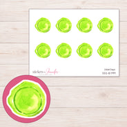 DDZ-15799 planner sticker sheet with enlarged sticker detail