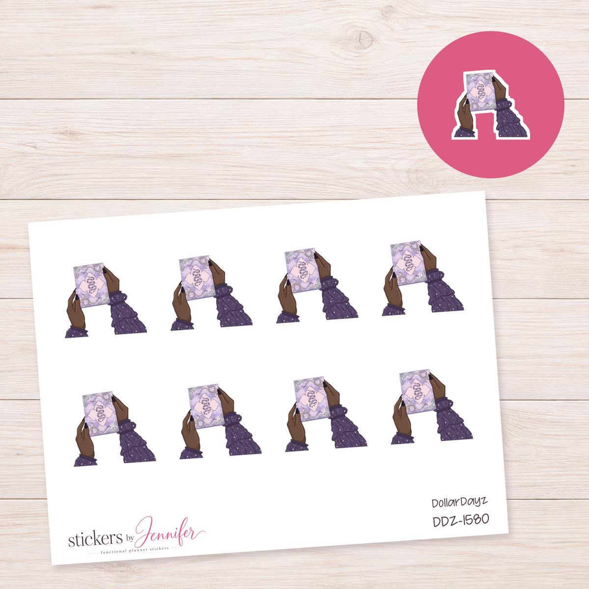 Lavender Celestial Journal Planner Stickers | DDZ-1580