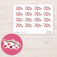 DDZ-15820 planner sticker sheet with enlarged sticker detail