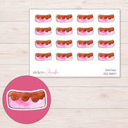DDZ-15837 planner sticker sheet with enlarged sticker detail