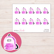 DDZ-15839 planner sticker sheet with enlarged sticker detail