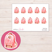 DDZ-15842 planner sticker sheet with enlarged sticker detail