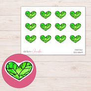 DDZ-15849 planner sticker sheet with enlarged sticker detail