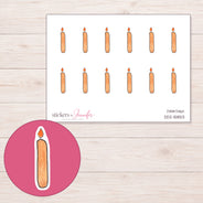 DDZ-15853 planner sticker sheet with enlarged sticker detail