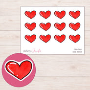 DDZ-15858 planner sticker sheet with enlarged sticker detail