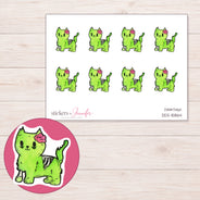 DDZ-15864 planner sticker sheet with enlarged sticker detail