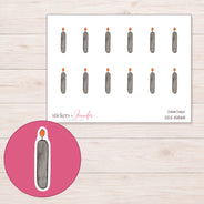 DDZ-15868 planner sticker sheet with enlarged sticker detail
