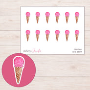 DDZ-15889 planner sticker sheet with enlarged sticker detail