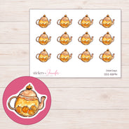 DDZ-15894 planner sticker sheet with enlarged sticker detail