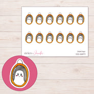 DDZ-15897 planner sticker sheet with enlarged sticker detail