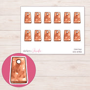 DDZ-15905 planner sticker sheet with enlarged sticker detail