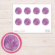 DDZ-15911 planner sticker sheet with enlarged sticker detail