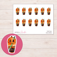 DDZ-15924 planner sticker sheet with enlarged sticker detail