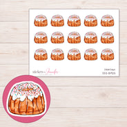 DDZ-15925 planner sticker sheet with enlarged sticker detail