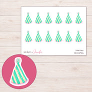 DDZ-15926 planner sticker sheet with enlarged sticker detail