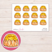 DDZ-15928 planner sticker sheet with enlarged sticker detail